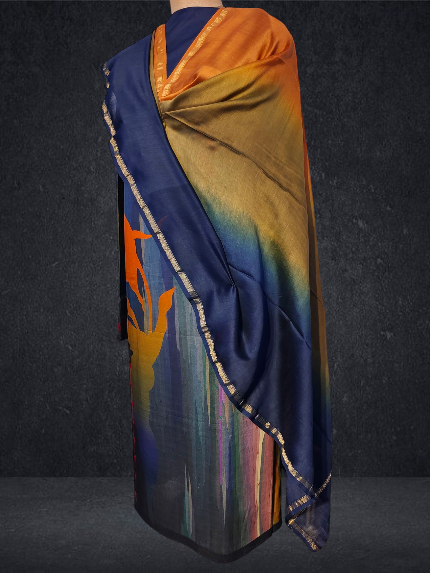 Semi Stitched Cotton satin Casual Suitset