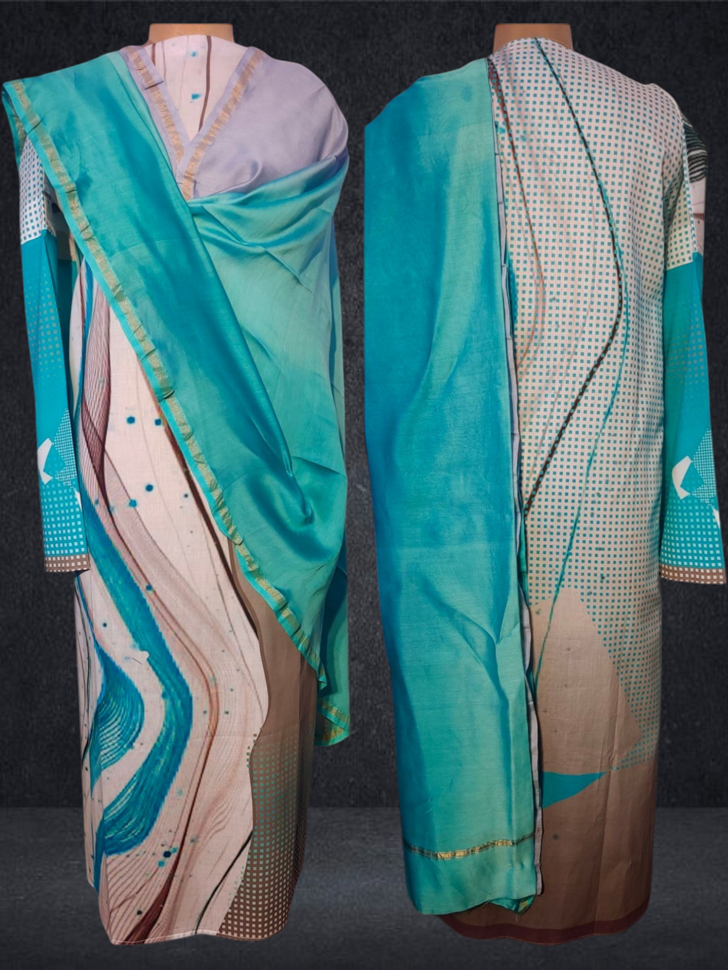 Semi Stitched Cotton casual Suitset VISHAL KAPUR