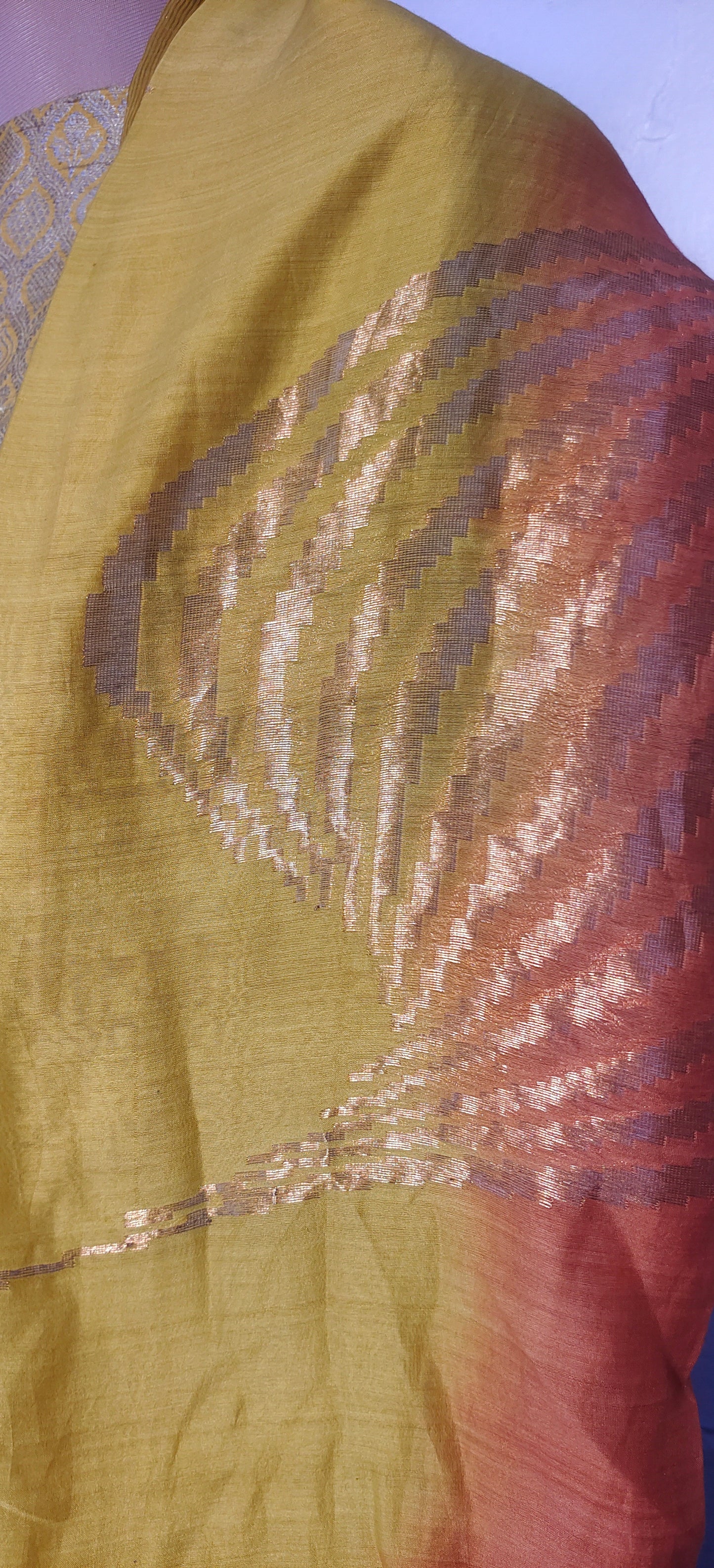 Semi Stitched Formal chanderi Suitset