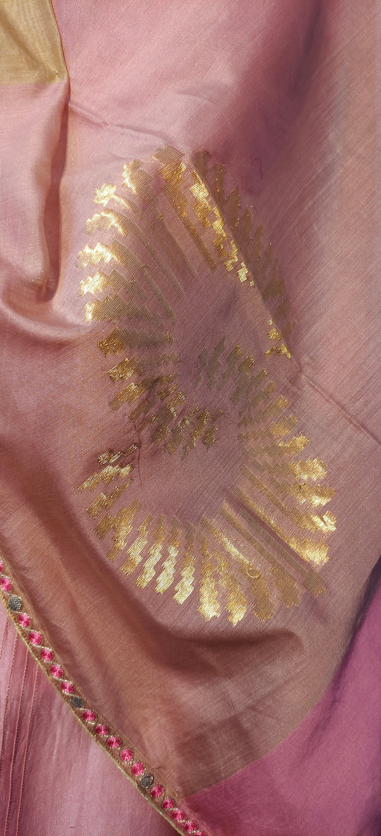 Semi Stitched Formal chanderi Suitset