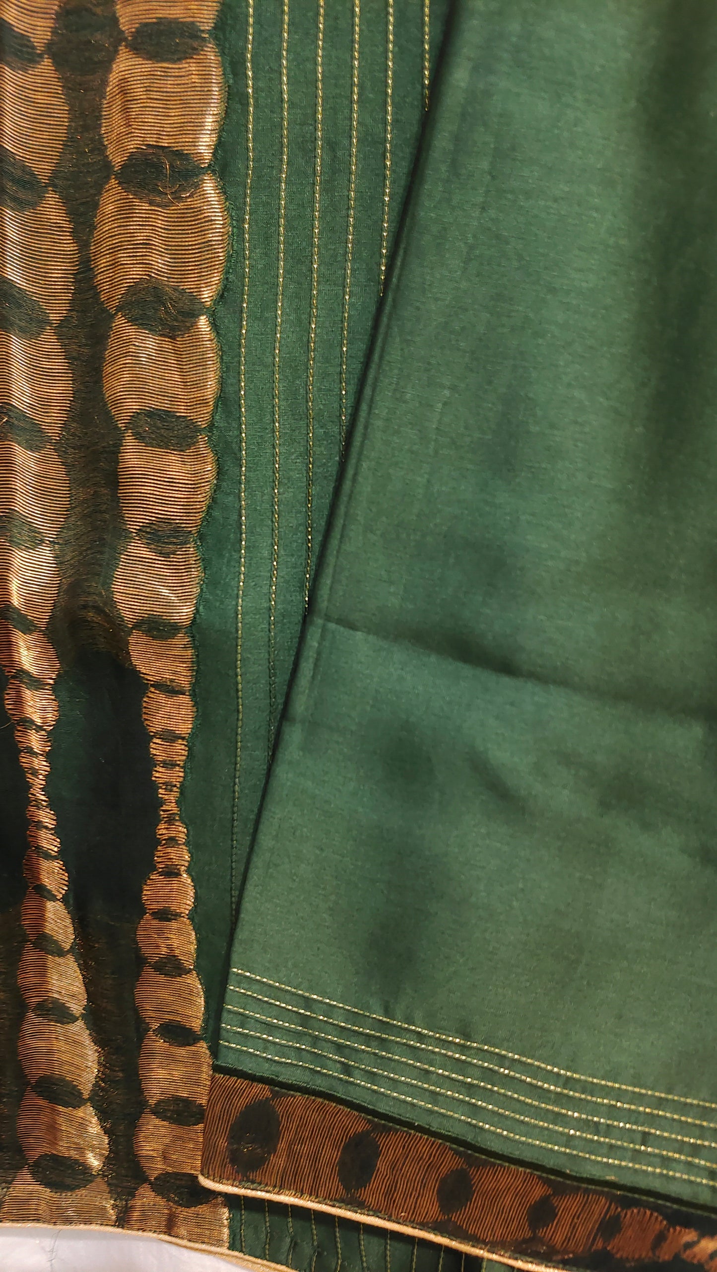 Semi Stitched Chanderi kurta