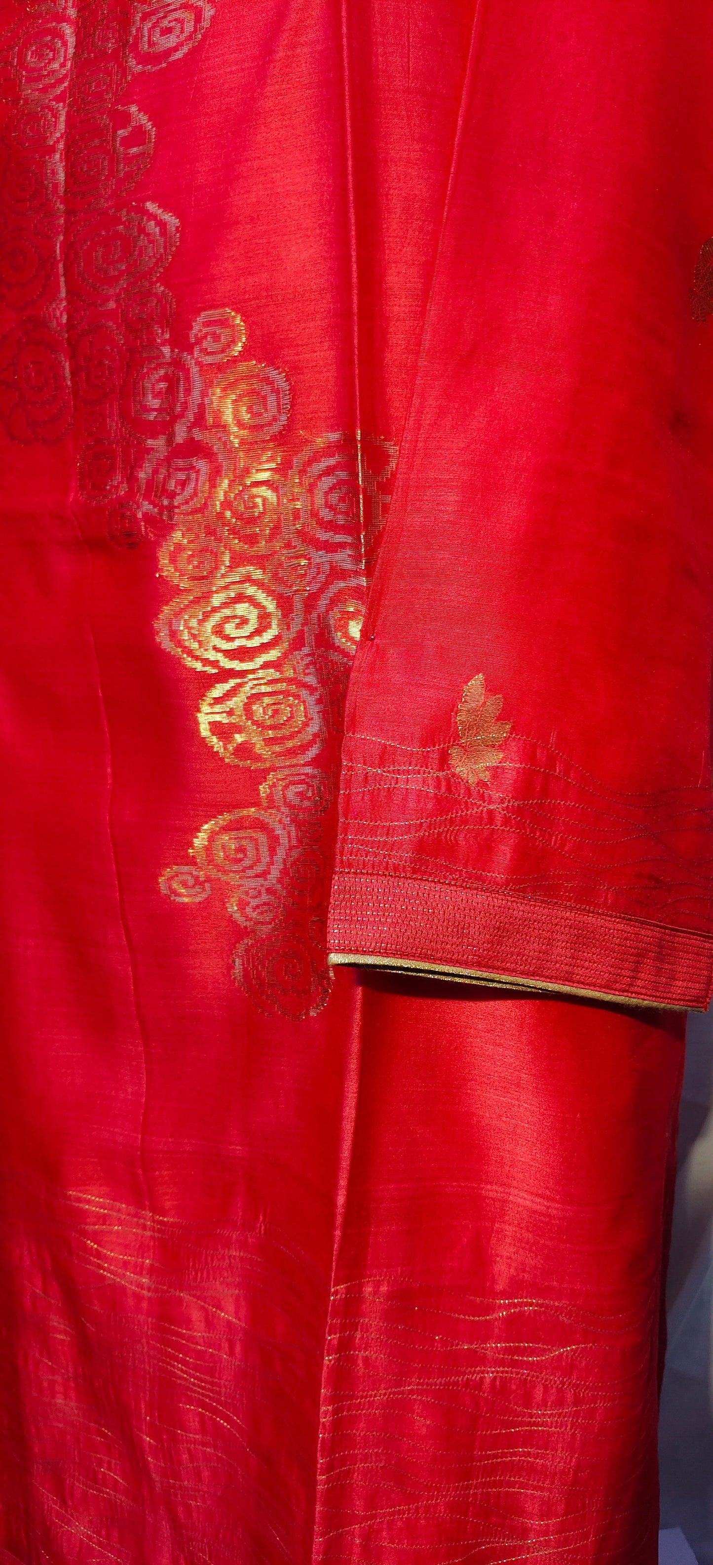 Semi Stitched Formal chanderi Suitset VISHAL KAPUR
