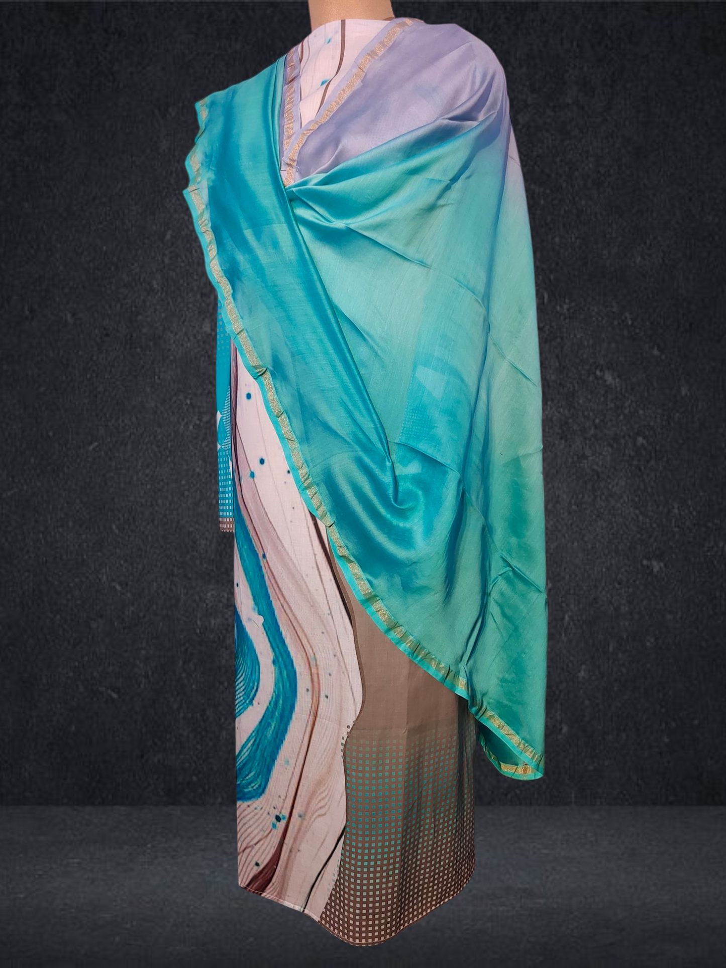 Semi Stitched Cotton casual Suitset VISHAL KAPUR