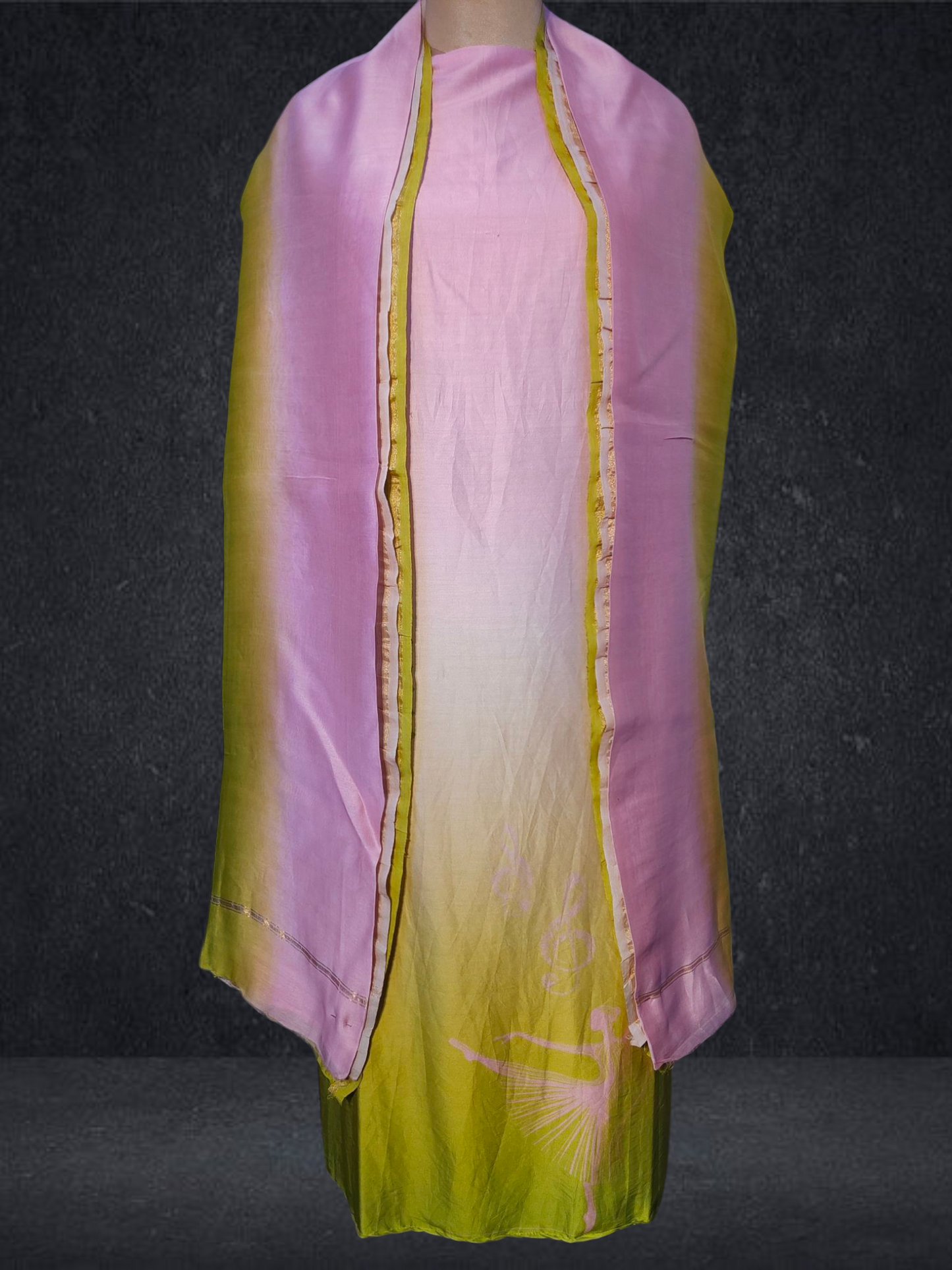 Semi Stitched Chanderi Casual Suitset VISHAL KAPUR