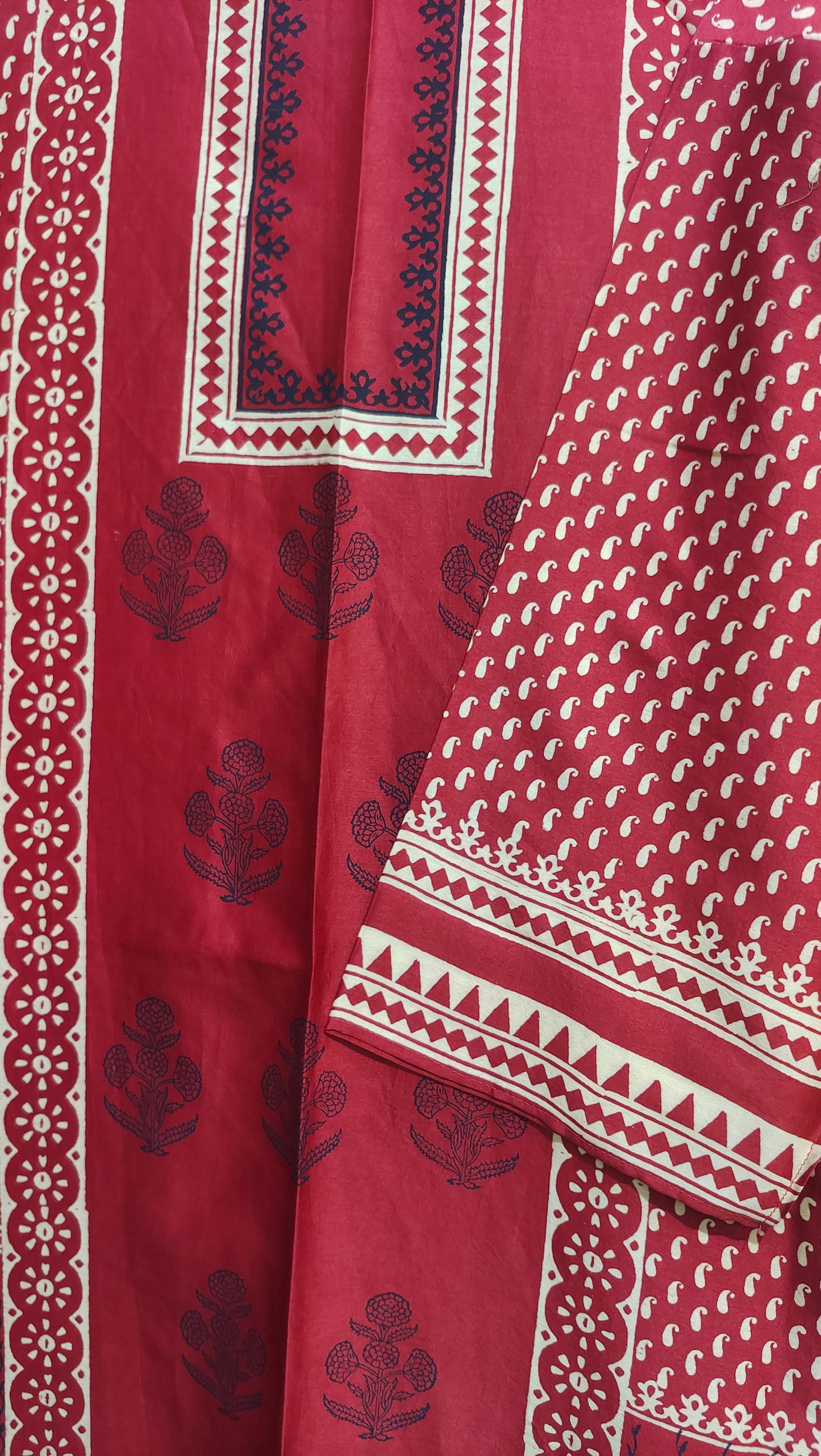 Semi Stitched Chanderi Casual kurta