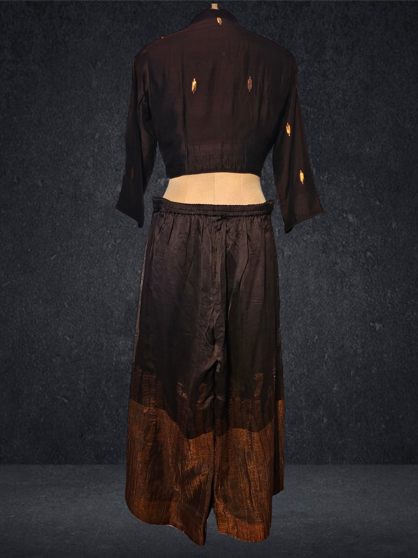 Stitched Chanderi Long Dress