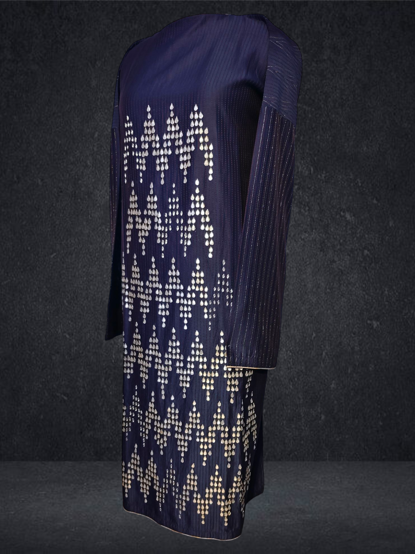 Semi Stitched Chanderi Kurta