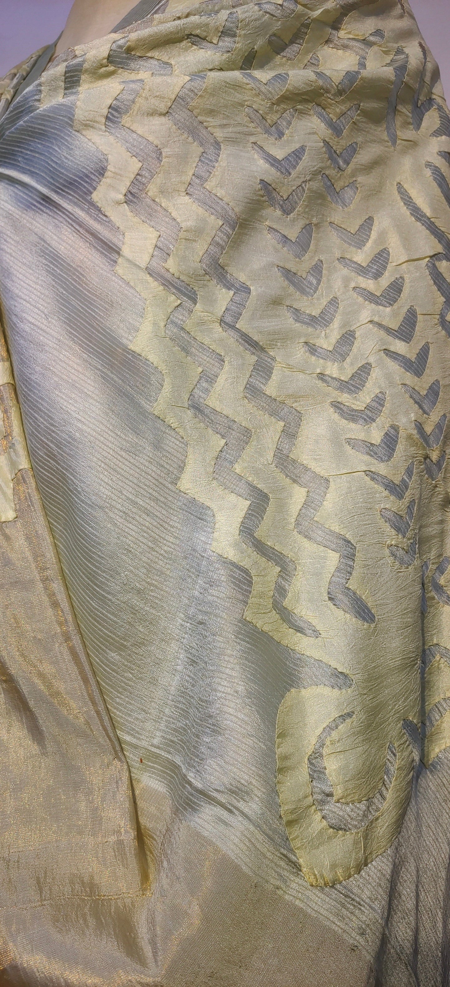 Semi Stitched Formal chanderi Suitset VISHAL KAPUR