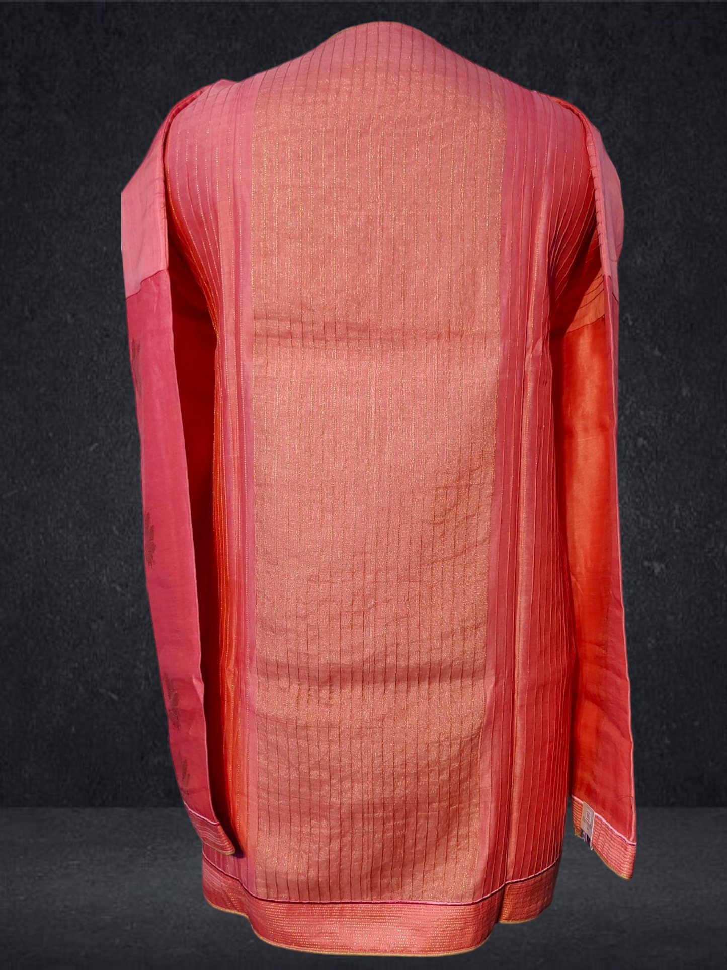 Semistitched Chanderi Zariwoven Short Tunic