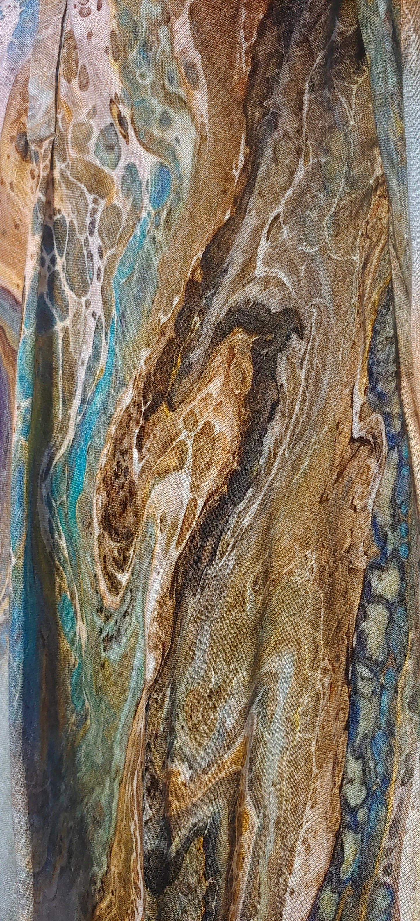 Stitched Digital Printed Long Dress