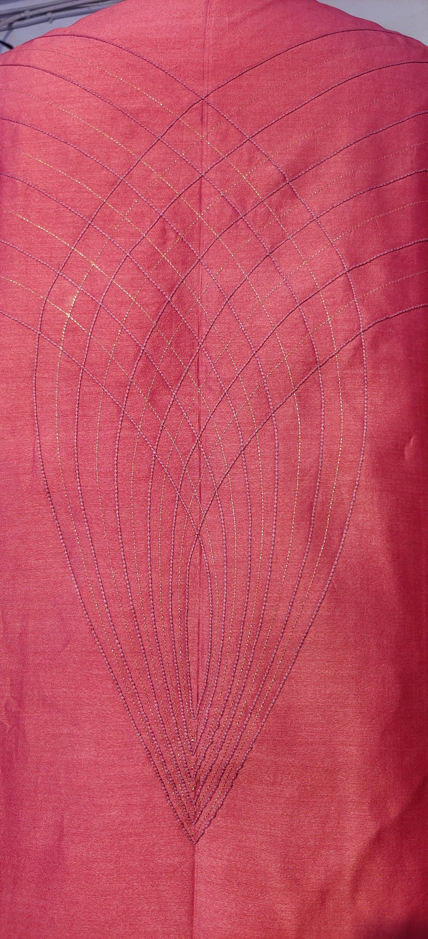 Semistitched Chanderi Zariwoven Short Tunic