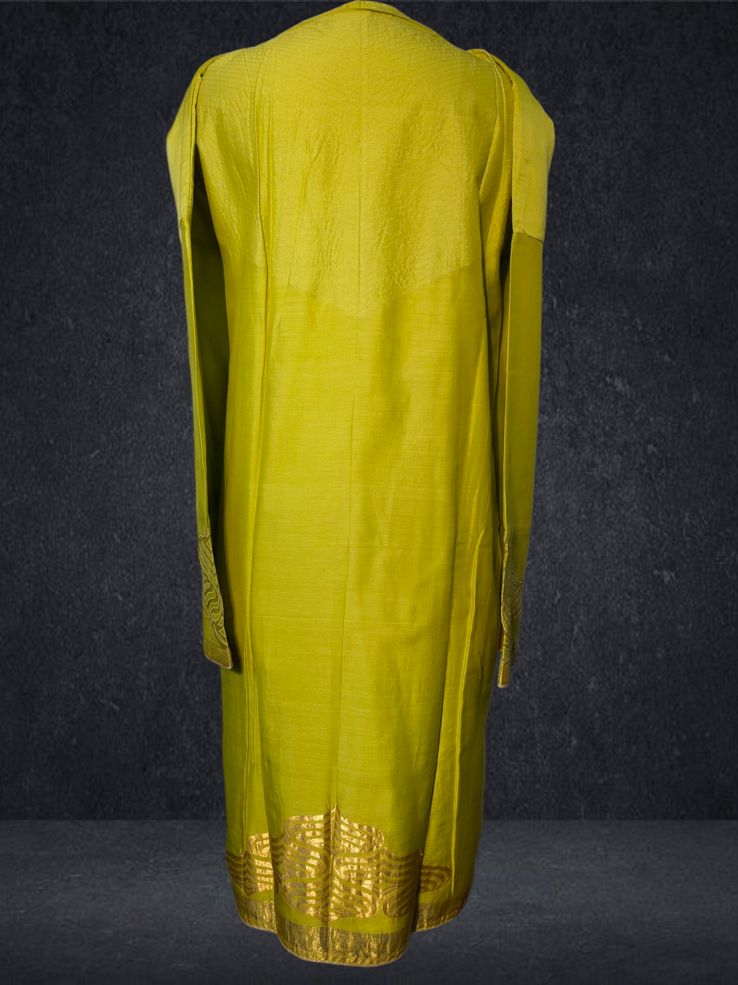 Semi Stitched Chanderi Formal Suitset