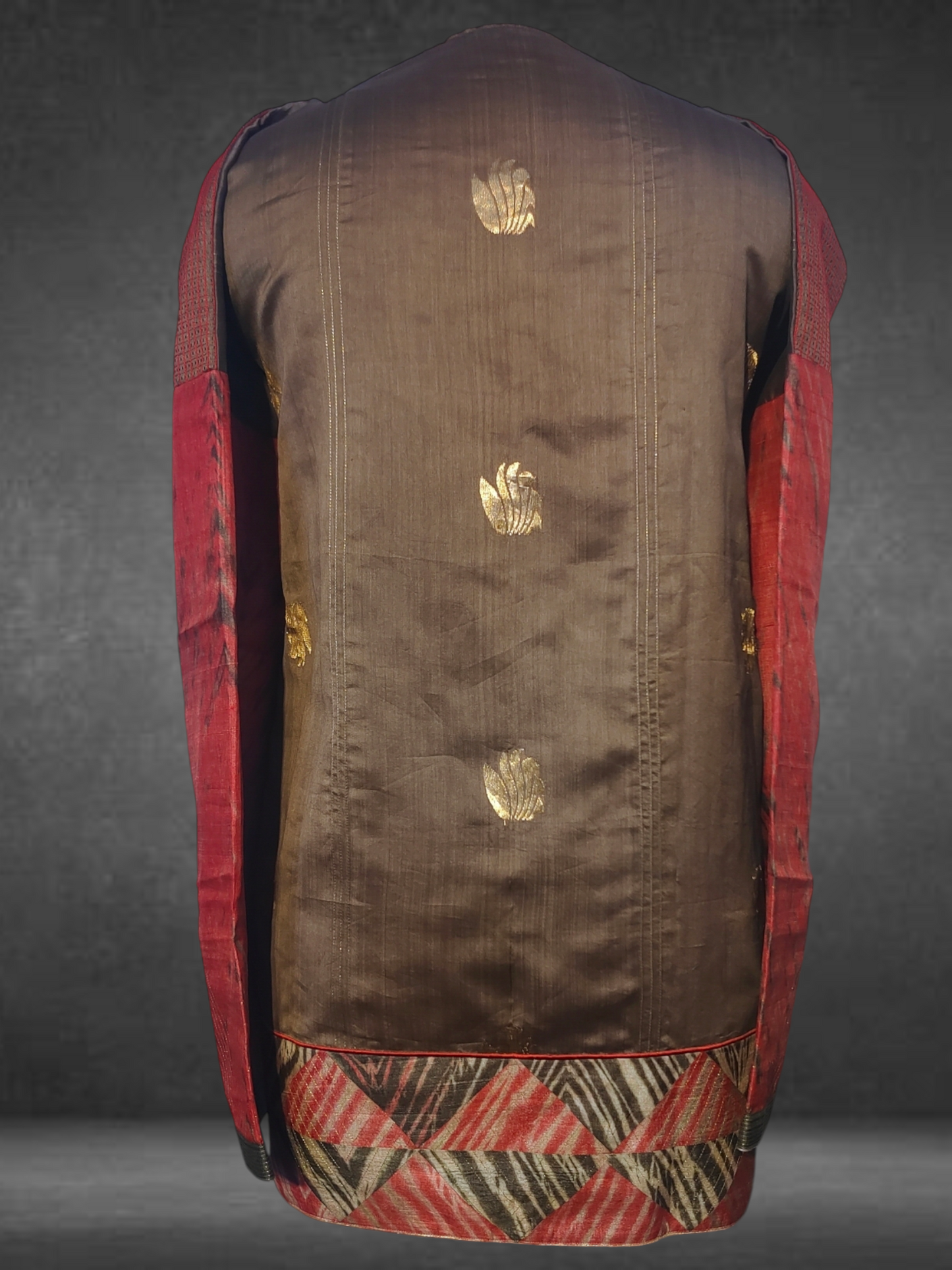 Semistitched Silk Shibori Short Tunic