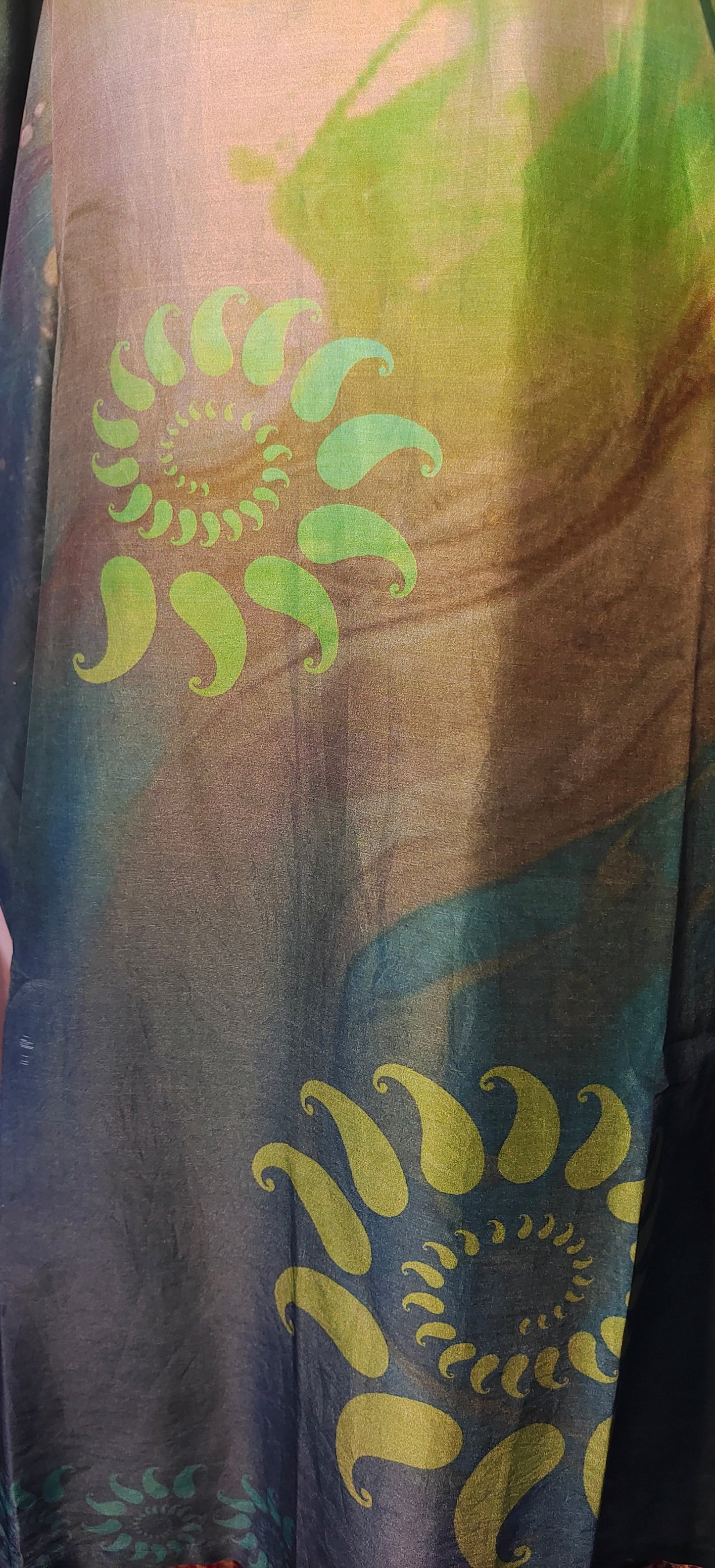 Stitched Chanderi Digital Printed Kaftan VISHAL KAPUR STUDIO