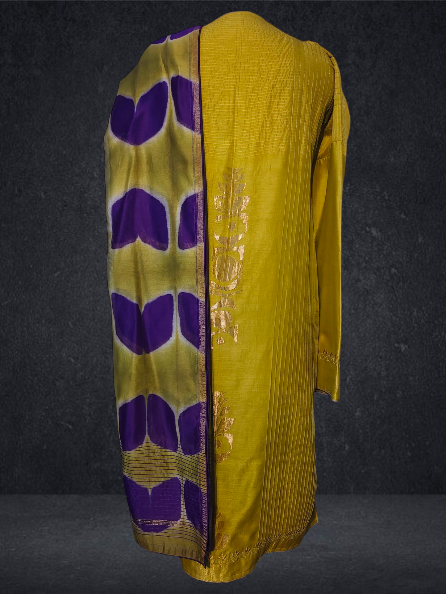 Semi Stitched Formal chanderi Suitset VISHAL KAPUR