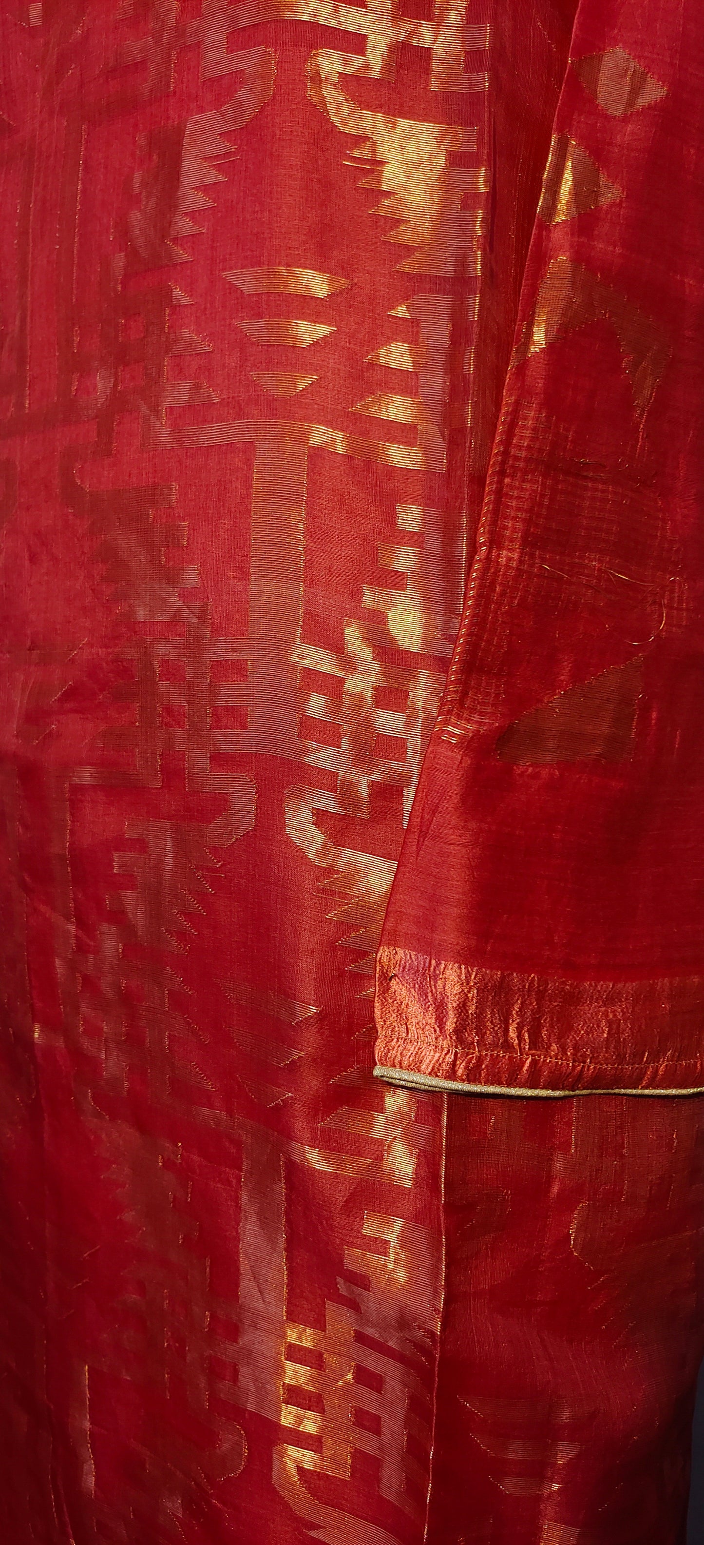Semi Stitched Formal chanderi Kurta