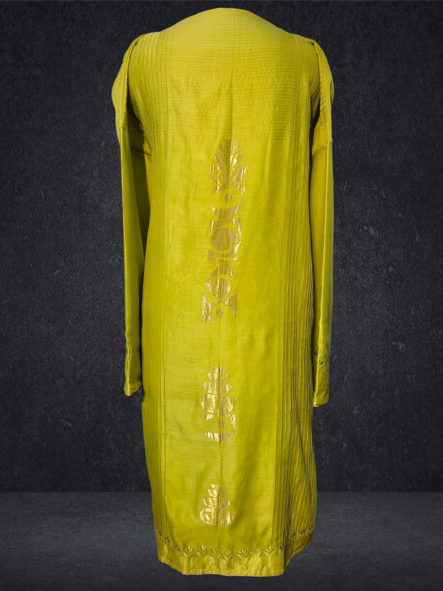 Semi Stitched Chanderi kurta