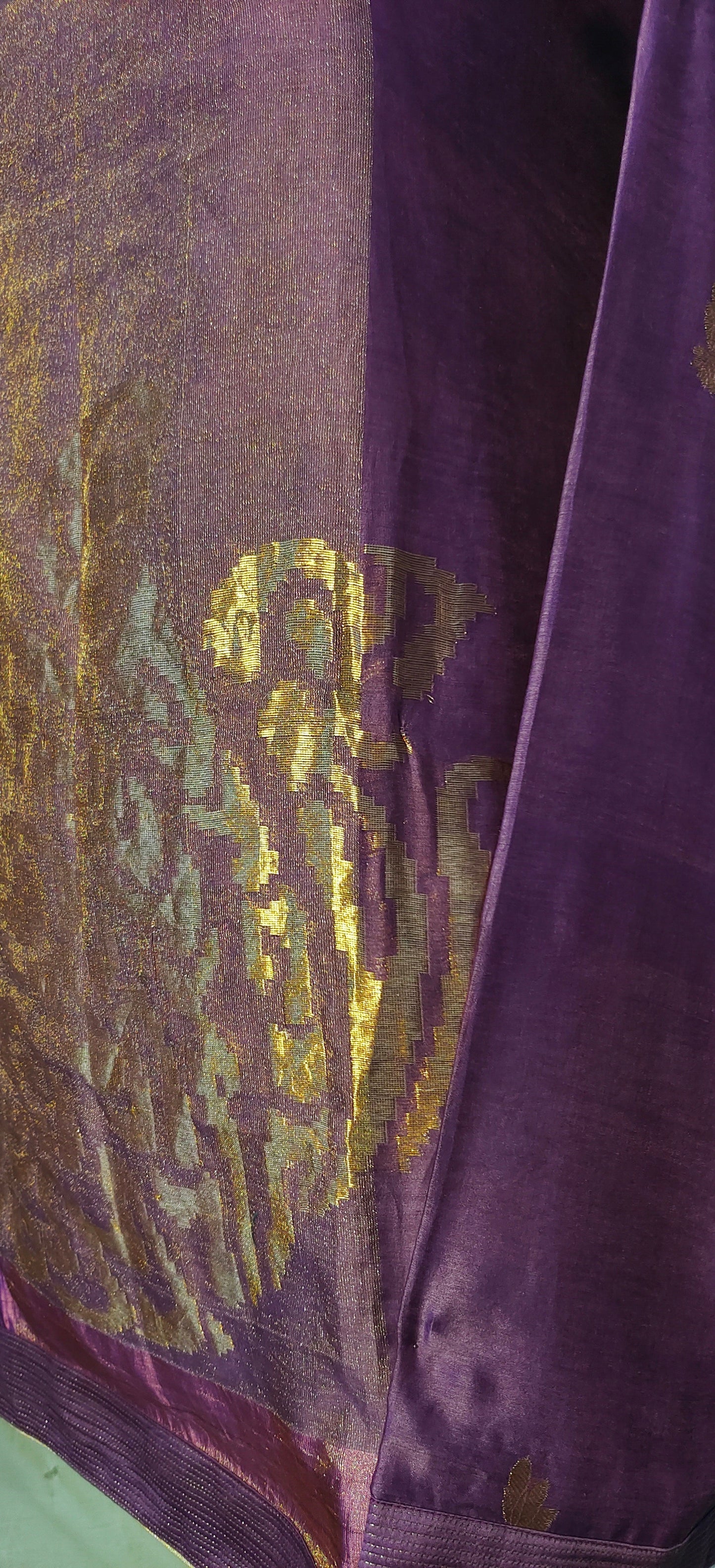 Semi Stitched Chanderi Zariwoven Short Tunic VISHAL KAPUR STUDIO