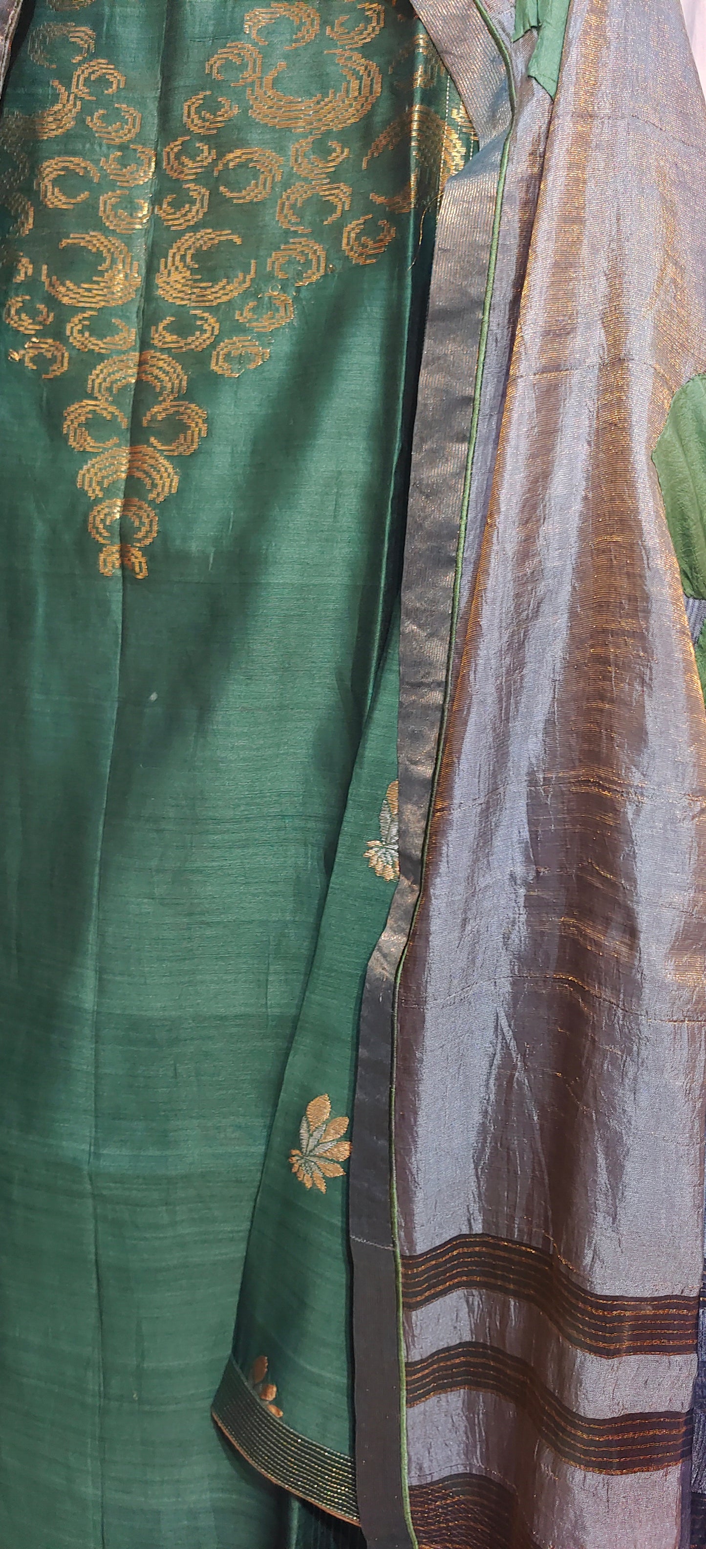Semi Stitched Formal Chanderi Suitset