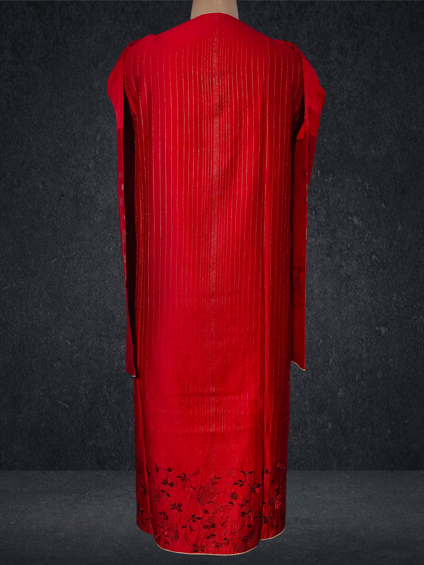 Semi Stitched Formal chanderi Kurta