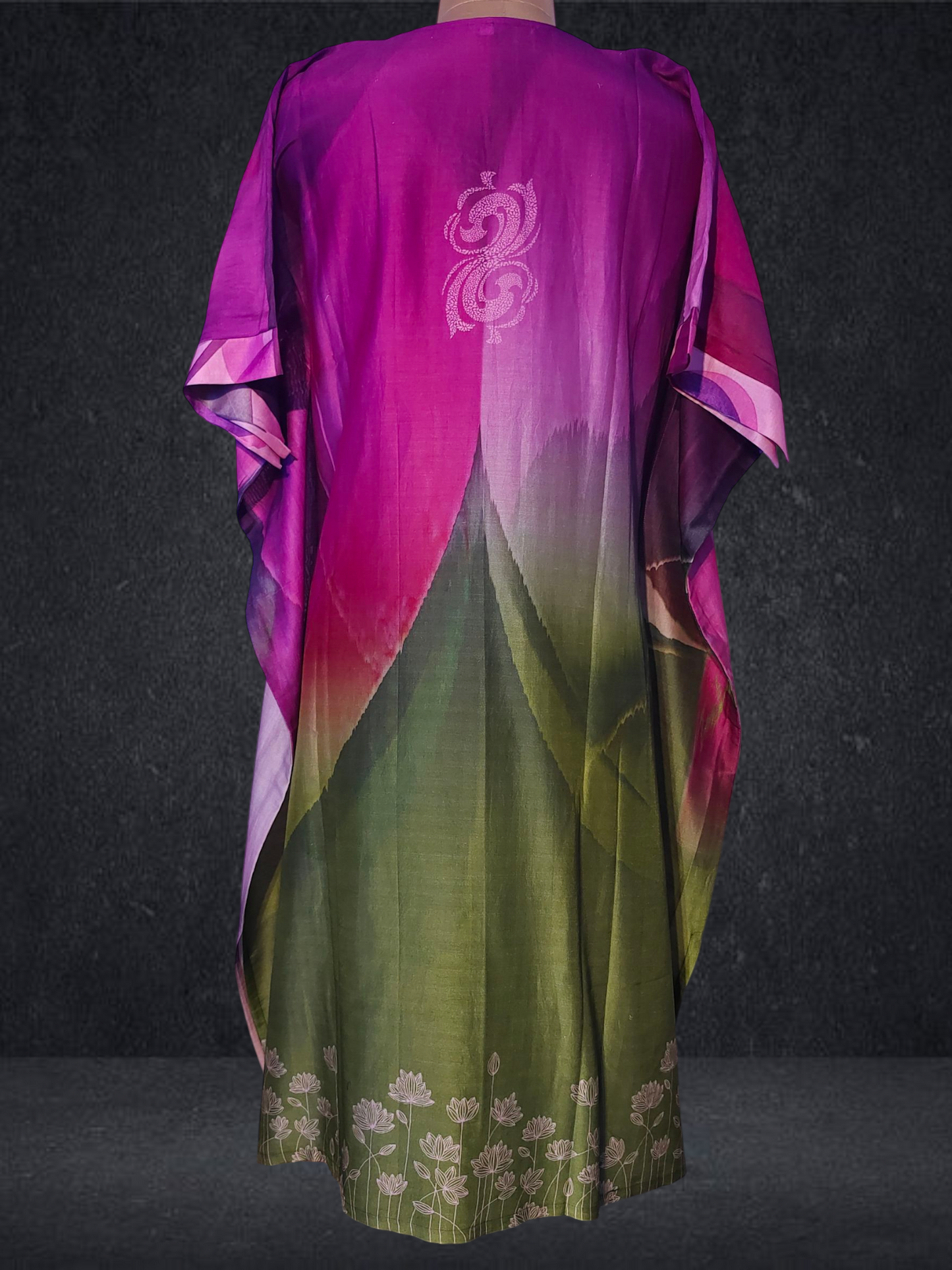 Stitched Chanderi Digital Printed Kaftan VISHAL KAPUR STUDIO