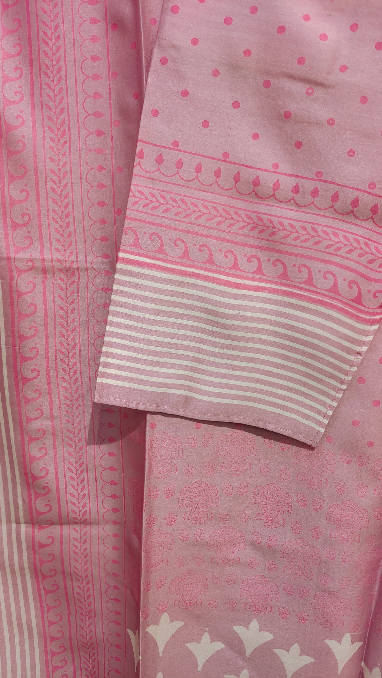 Semi Stitched Chanderi Casual kurta