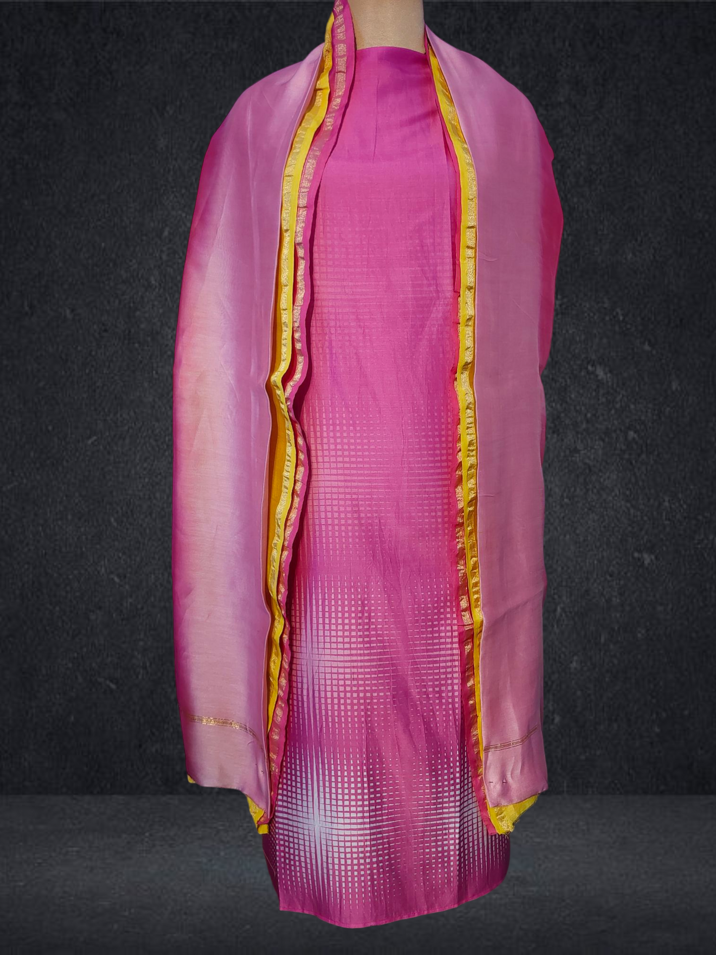Semi Stitched Cotton Casual Suitset
