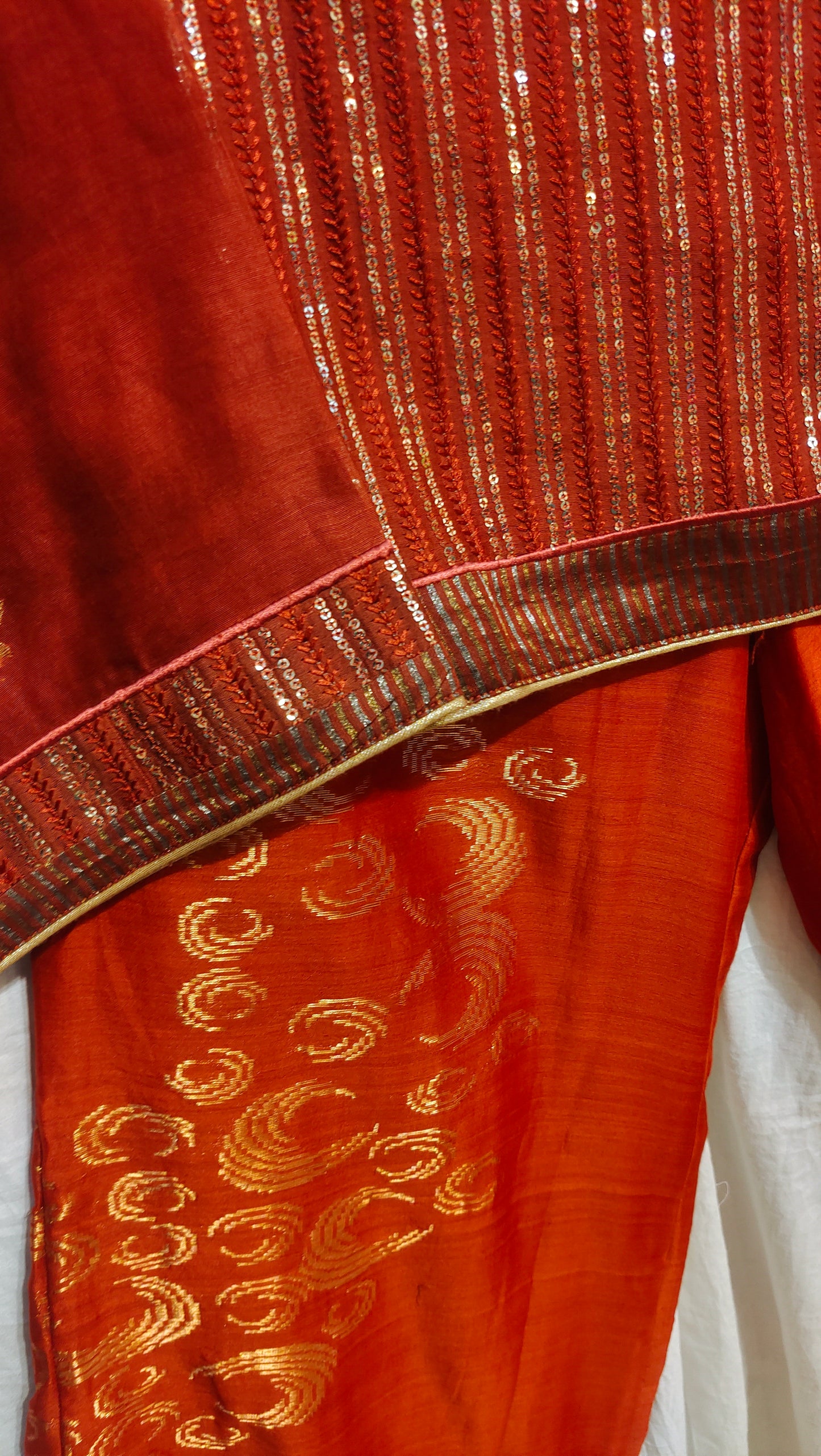 Indowestern chanderi formal coordset