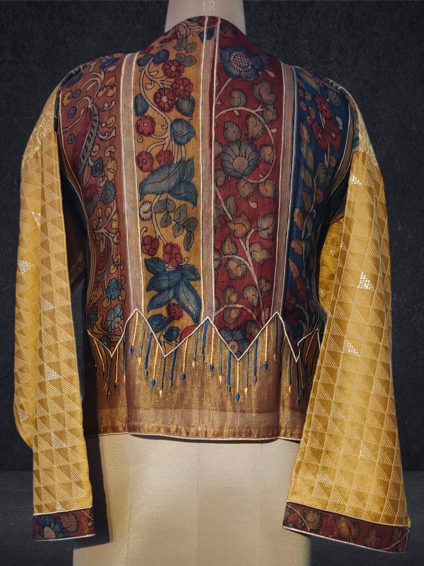 Semistitched Chanderi Ɓlouse