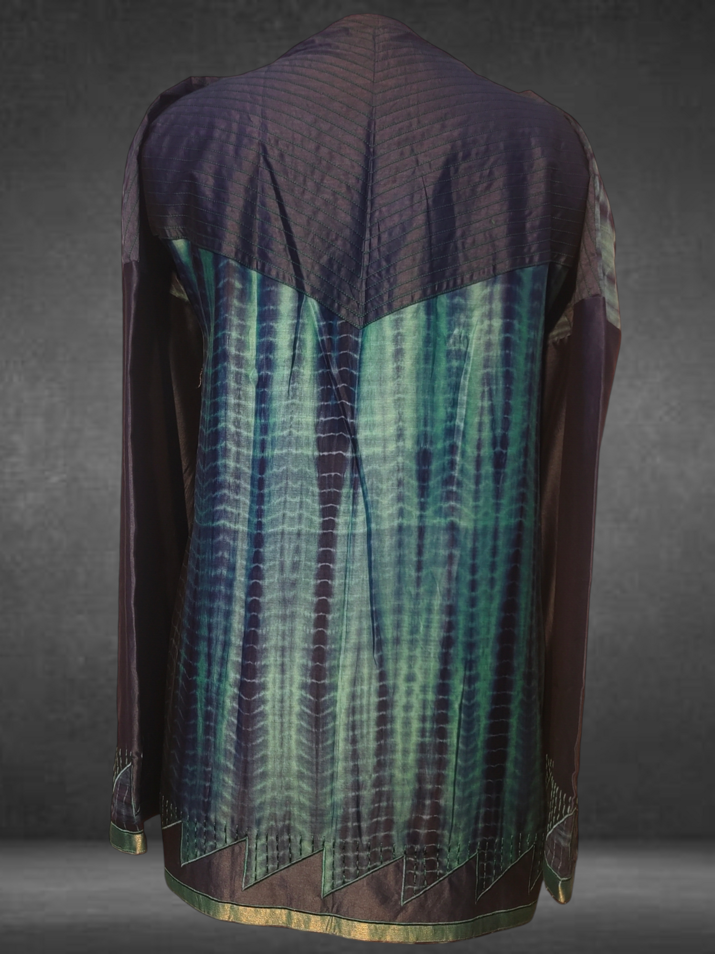 Semistitched Chanderi Shibori Short Tunic