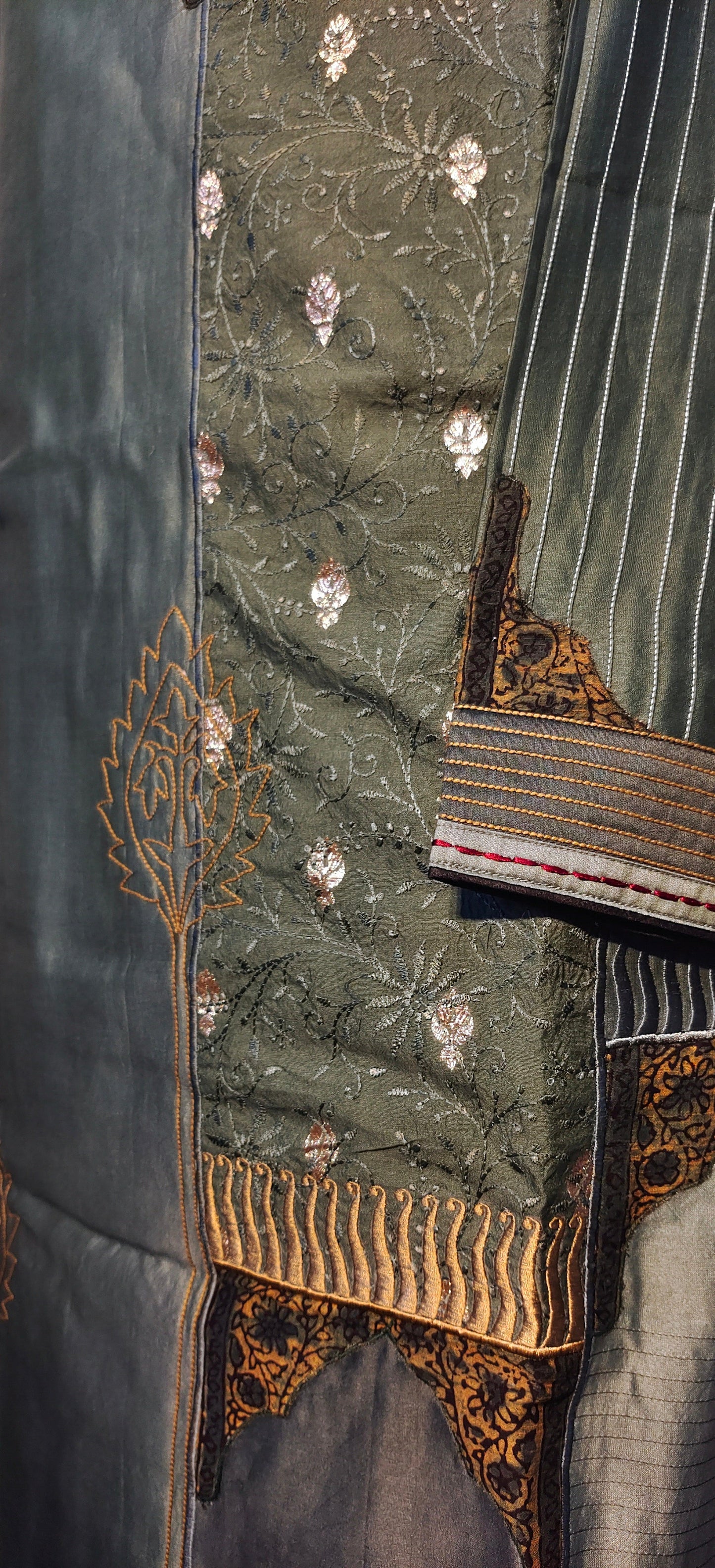 Semi Stitched Formal chanderi Kurta VISHAL KAPUR