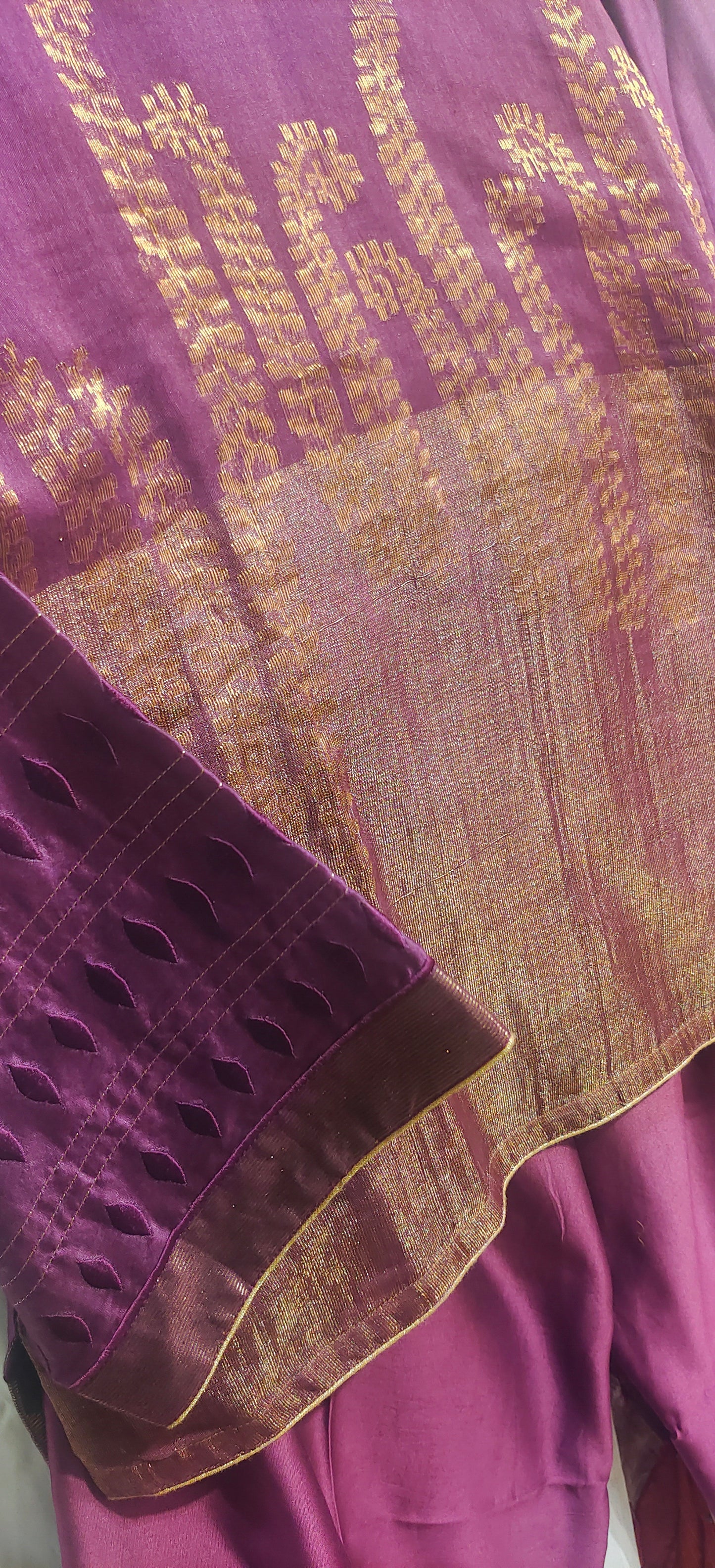 Indowestern chanderi formal coordset