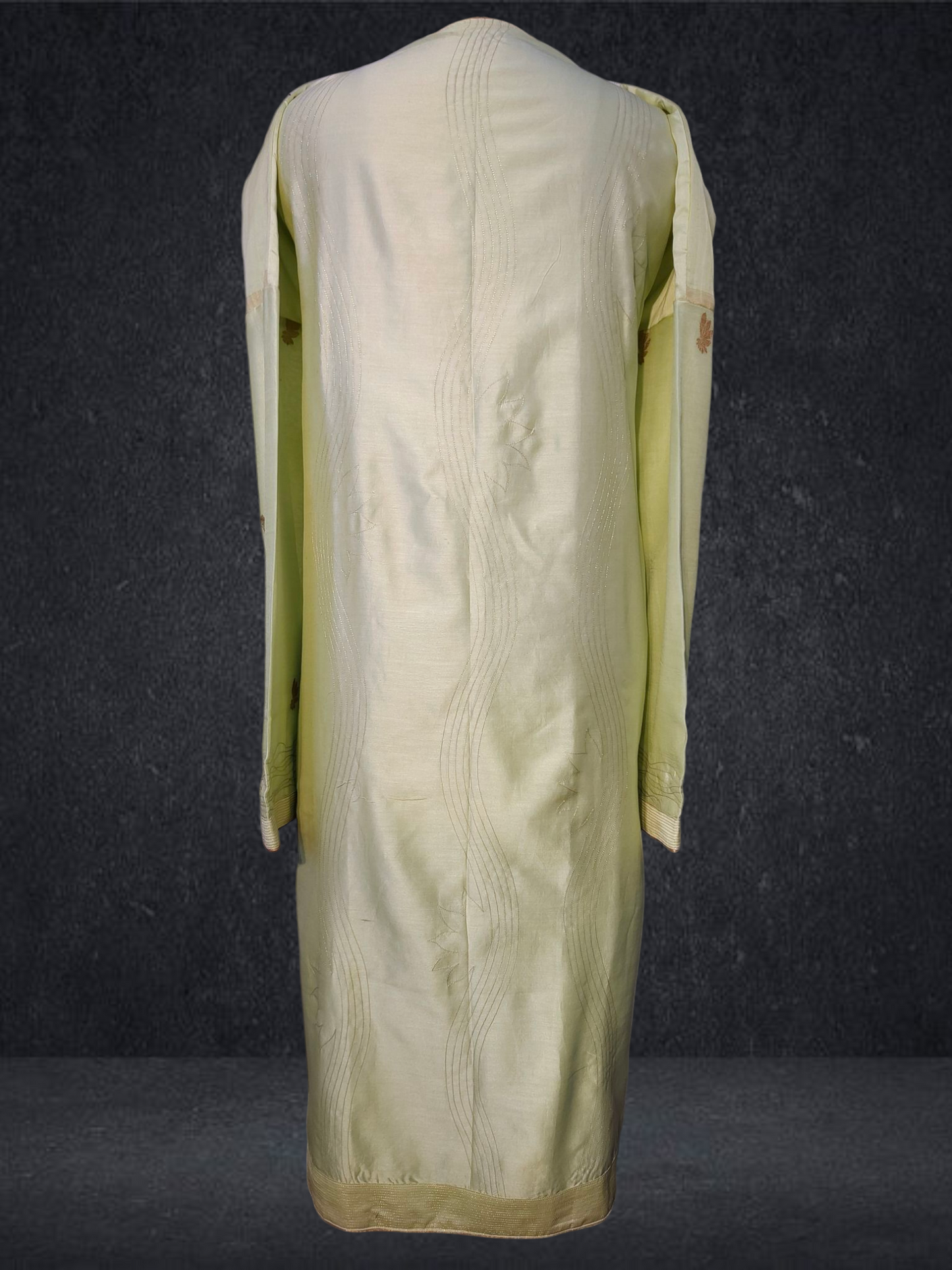 Semi Stitched Chanderi kurta