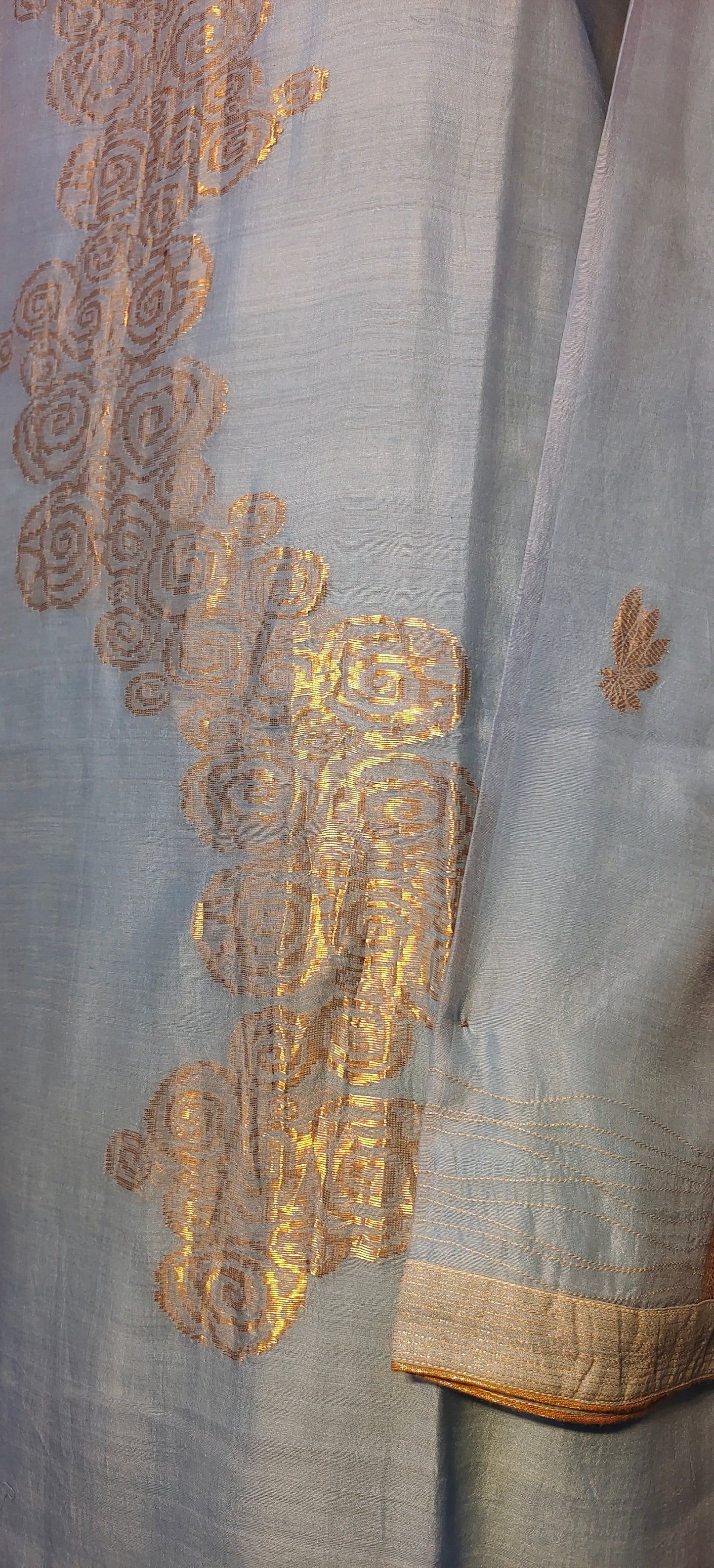 Semi Stitched Formal chanderi Suitset VISHAL KAPUR