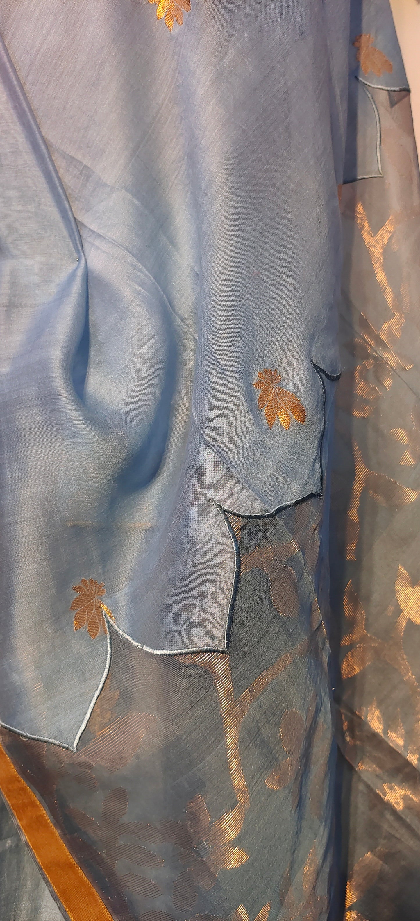 Semi Stitched Formal chanderi Suitset