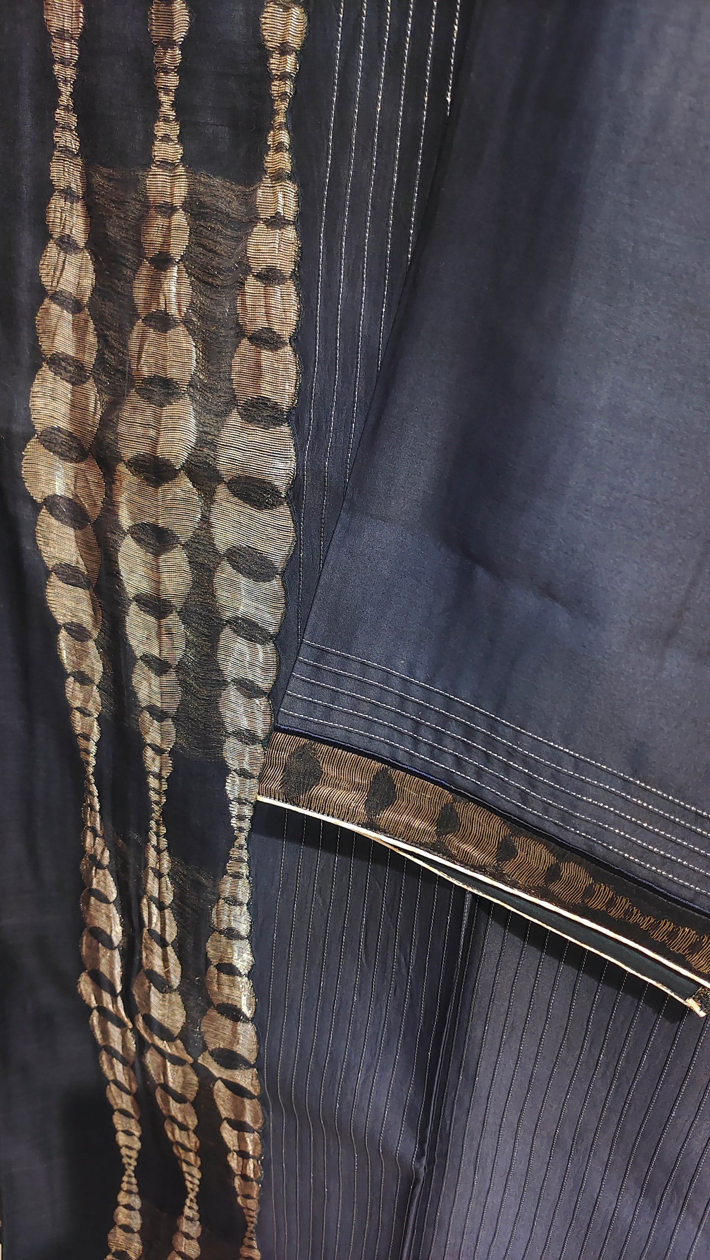 Semi Stitched Chanderi Formal kurta