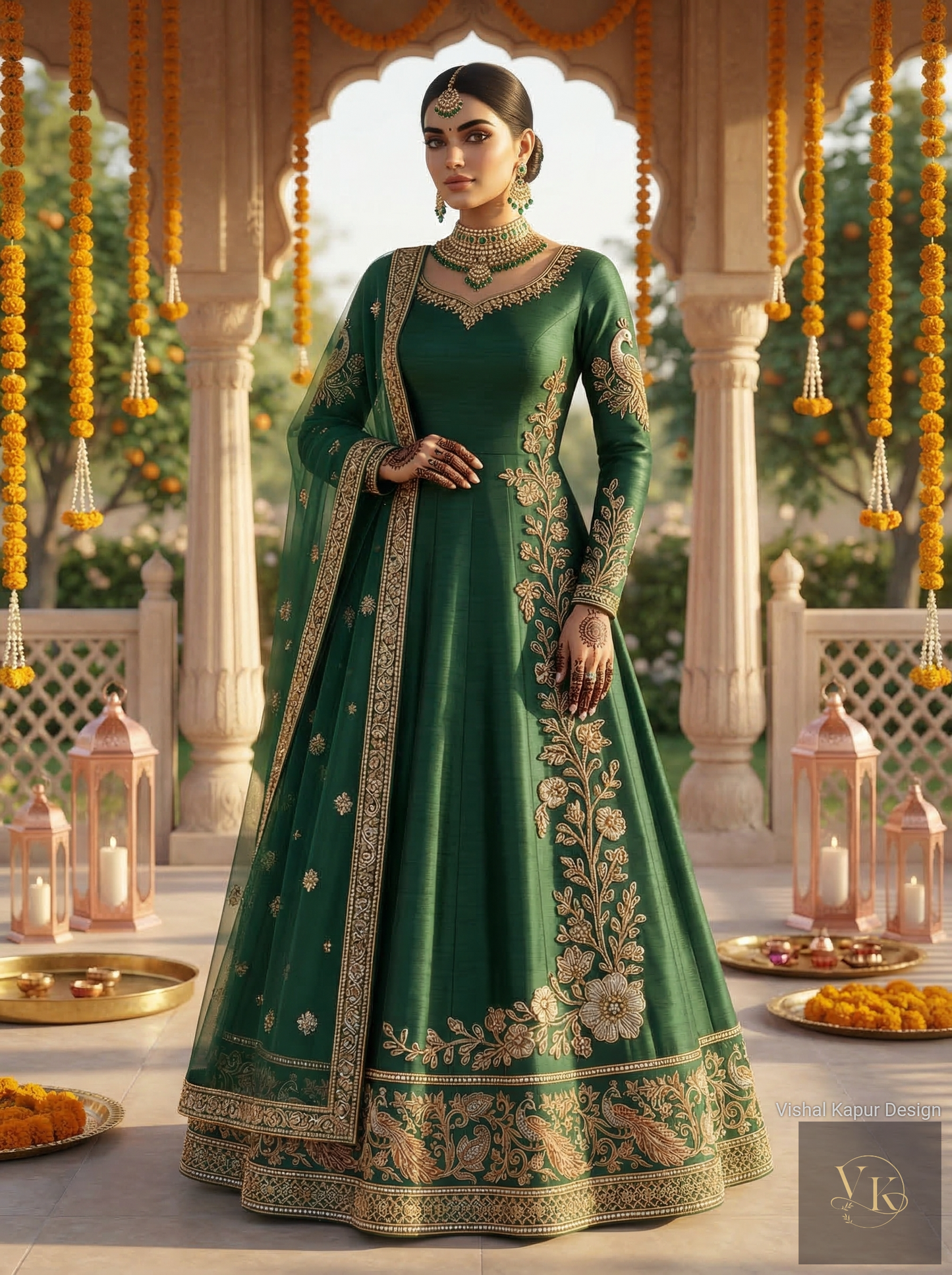 Formal embroidered Lehnga