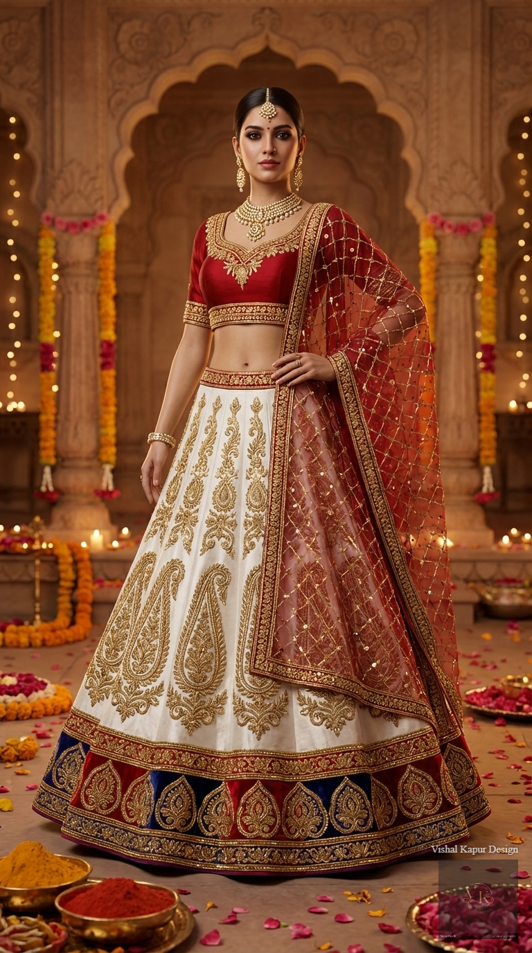 Formal embroidered Lehnga