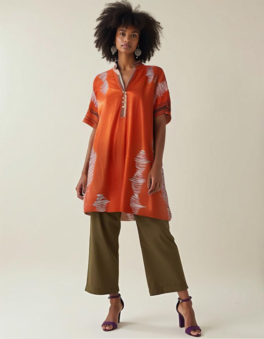 Stitched Digital Printed Short Tunic