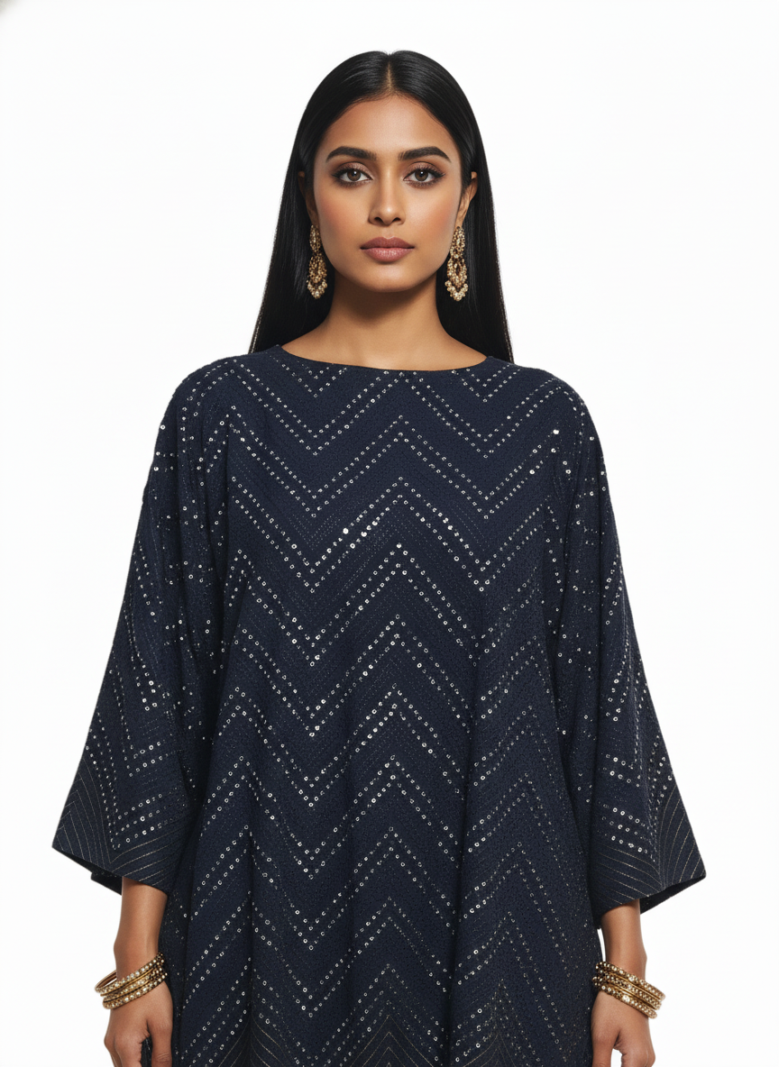 Indowestern chanderi formal coordset