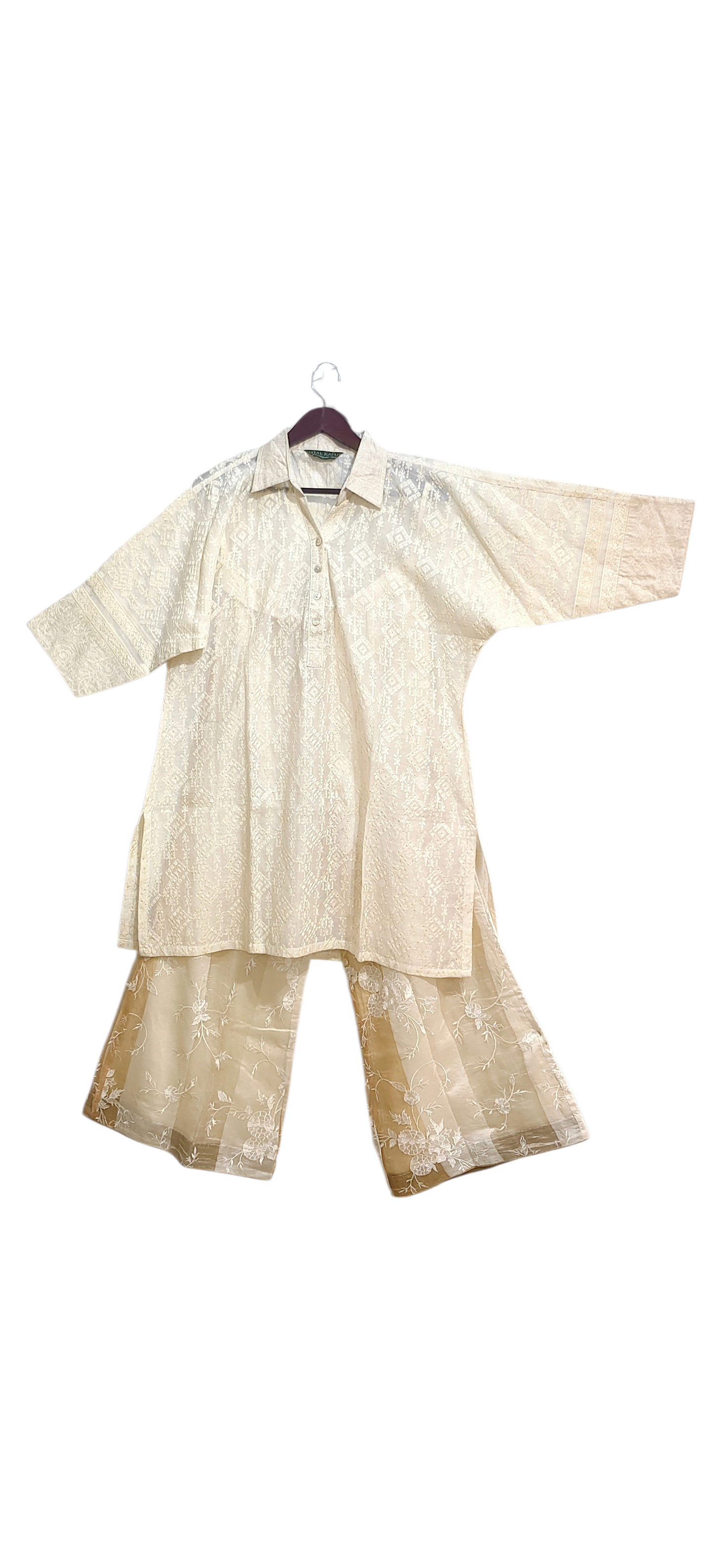 Indowestern chanderi formal coordset