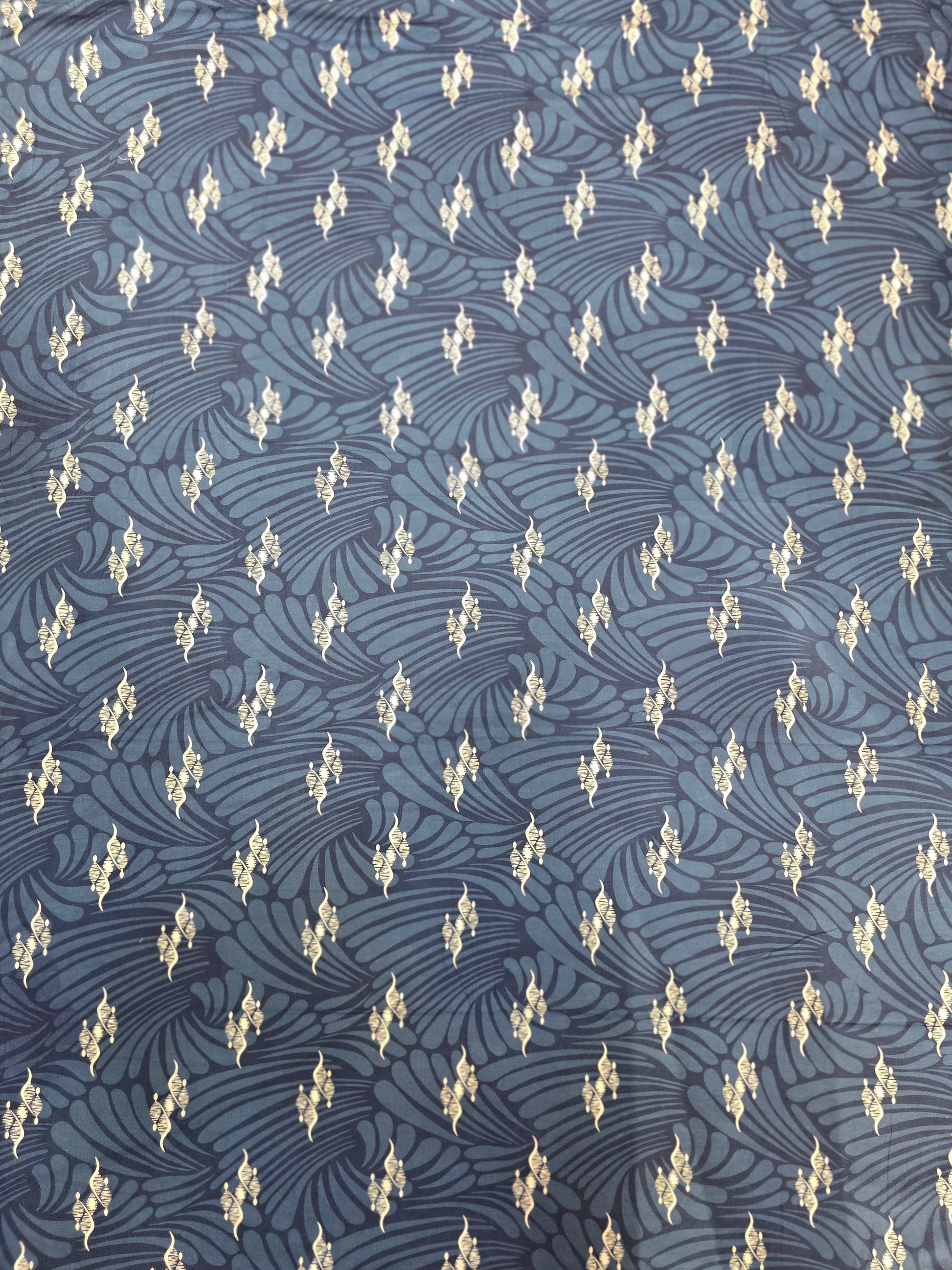 Indigo printed cotton Mens shirt VISHAL KAPUR STUDIO