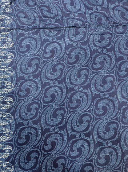 Indigo printed cotton Mens shirt VISHAL KAPUR STUDIO