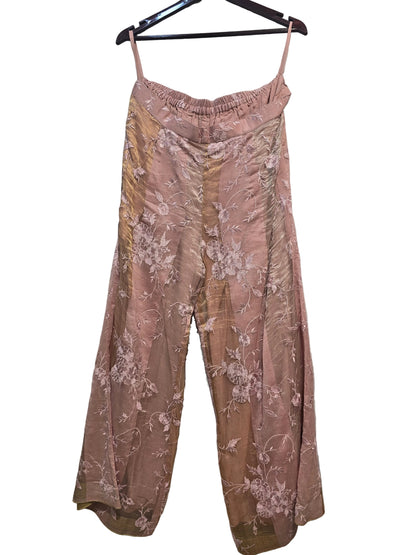 Formal chanderi Embroidered Palazzo pant