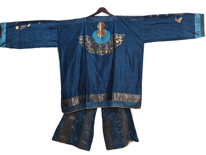 Semi Stitched Chanderi coordset dress