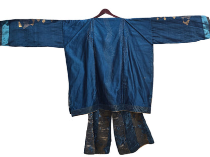 Semi Stitched Chanderi coordset dress