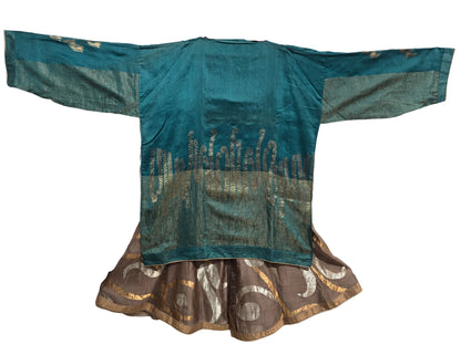 Stitched tunic with sharara set