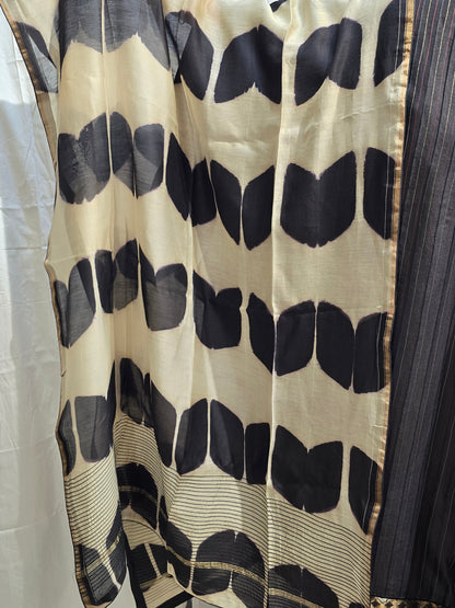 Shibori chanderi Dupatta