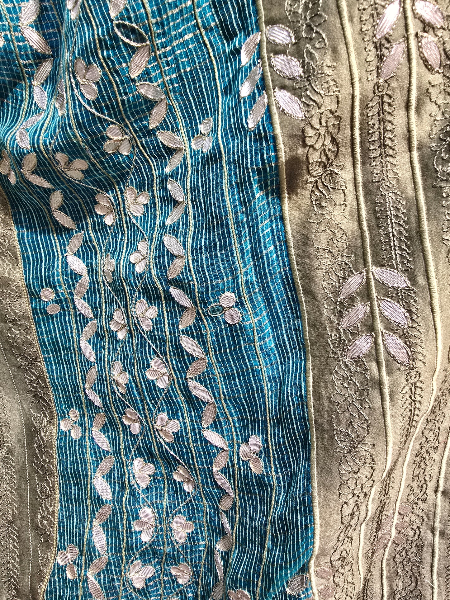 Formal silk gota embroidery Dupatta