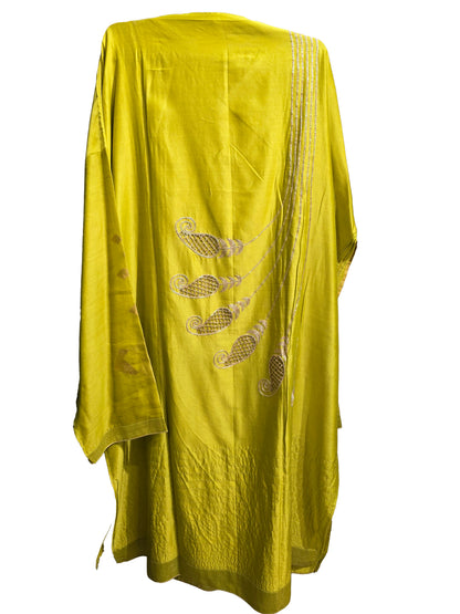 Semi Stitched Formal chanderi Suitset